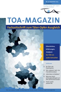 TOA-Magazin Deckblatt, verpixelter Farbverlauf