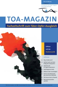 TOA-Magazin Deckblatt, verpixelter Farbverlauf