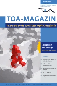 TOA-Magazin Deckblatt, verpixelter Farbverlauf