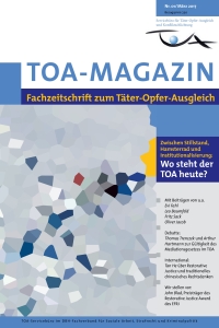 TOA-Magazin Deckblatt, verpixelter Farbverlauf