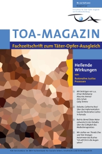 TOA-Magazin Deckblatt, verpixelter Farbverlauf