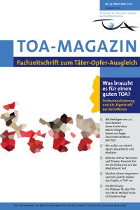 TOA-Magazin Deckblatt, verpixelter Farbverlauf