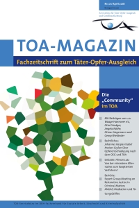 TOA-Magazin Deckblatt, verpixelter Farbverlauf