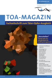 TOA-Magazin Deckblatt, verpixelter Farbverlauf