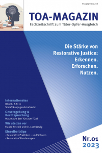 Cover des Magazins: blauer Hintegrund und Titel in weißer Schrift