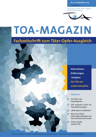 TOA-Magazin Deckblatt, verpixelter Farbverlauf