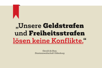 Unsere Freiheiststrafen und Geldstrafen lösen keine Konflikte